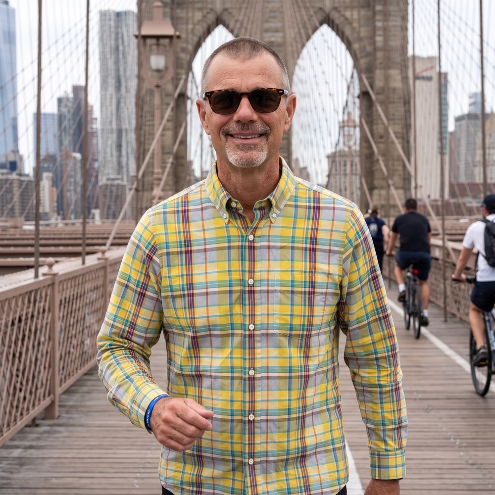 Jack Spade Bleecker Street Mens Small Yellow Plaid Cotton Button Down Shirt S724
